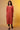 Orange Striped Cotton Kurta