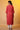 Red Yarn-Dyed Straight Kurta