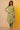 Green Floral Printed Asymmetrical Kurta