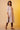 Off-White and Beige Stripe Printed Cotton Kurta with Embroidery