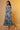 Blue Chiffon Tiered Printed Dress