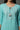 Blue Mirror Embroidered Straight Kurta