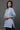 Blue Striped Short Kurti