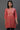 Burnt Coral Zari Embroidered Short Kurti