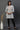 Grey and White Thread Embroidered Short Kurti
