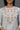 Grey and White Thread Embroidered Short Kurti