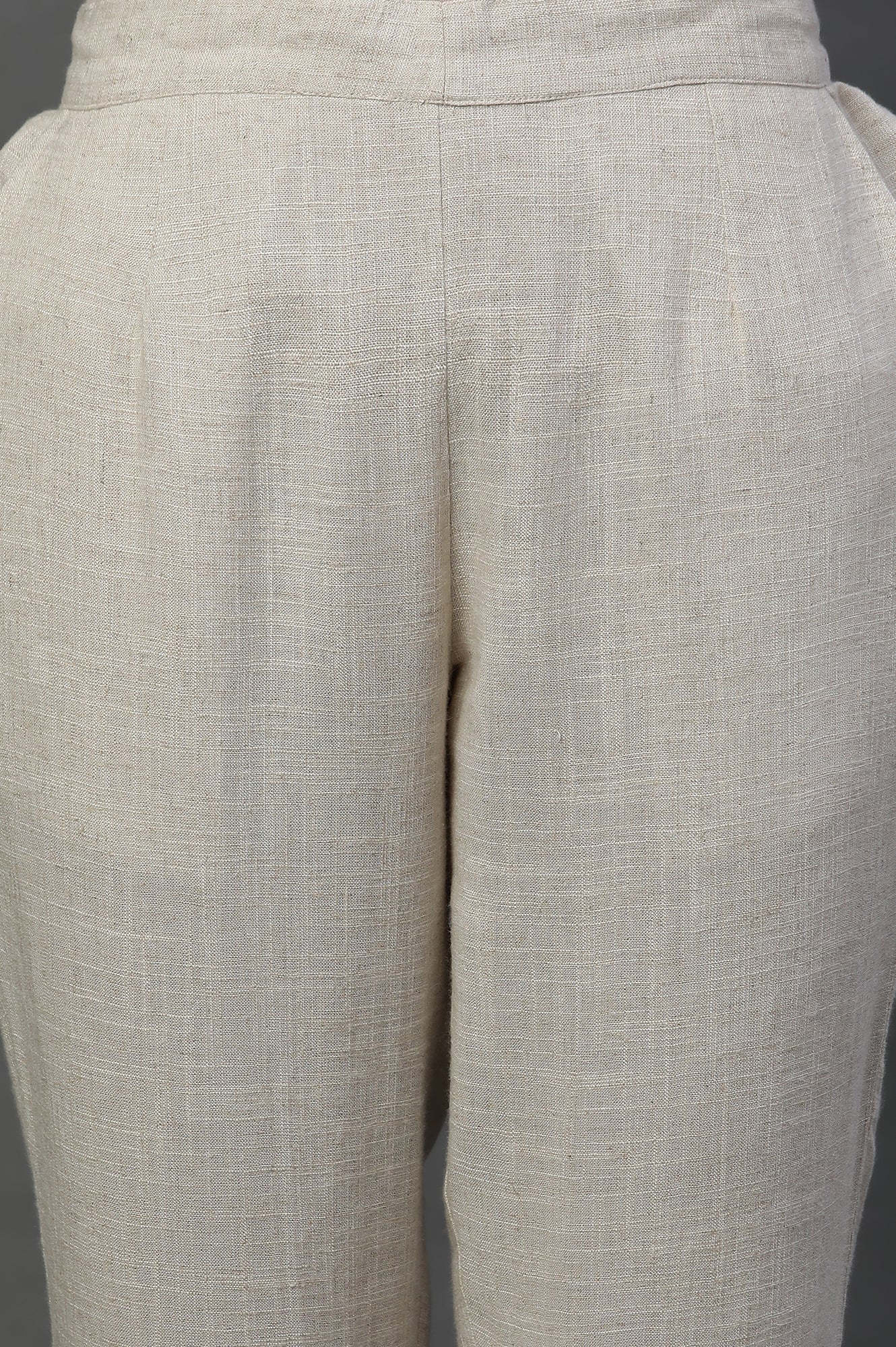 Natural Rayon Flax Trouser Pants