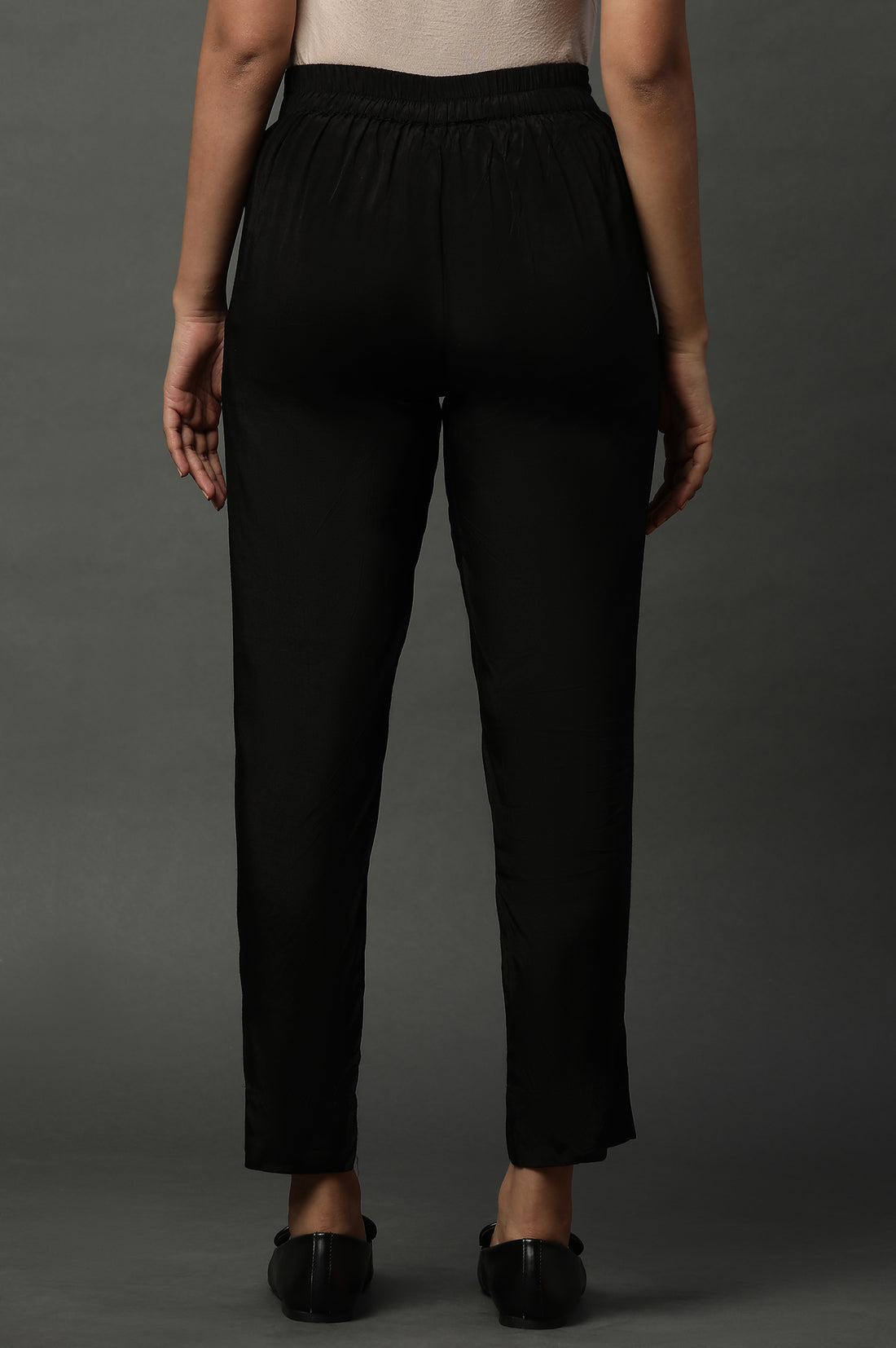 Black Narrow Fit Trousers
