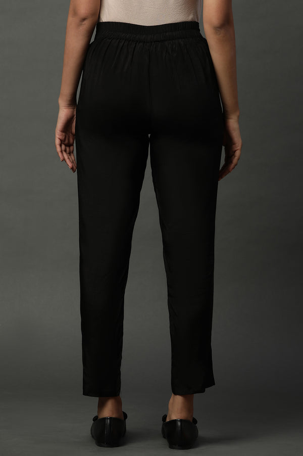 Black Narrow Fit Trousers