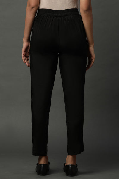 Black Narrow Fit Trousers