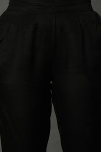 Black Narrow Fit Trousers