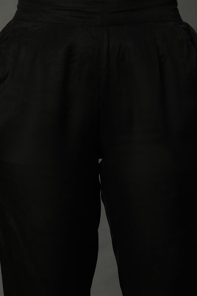 Black Narrow Fit Trousers