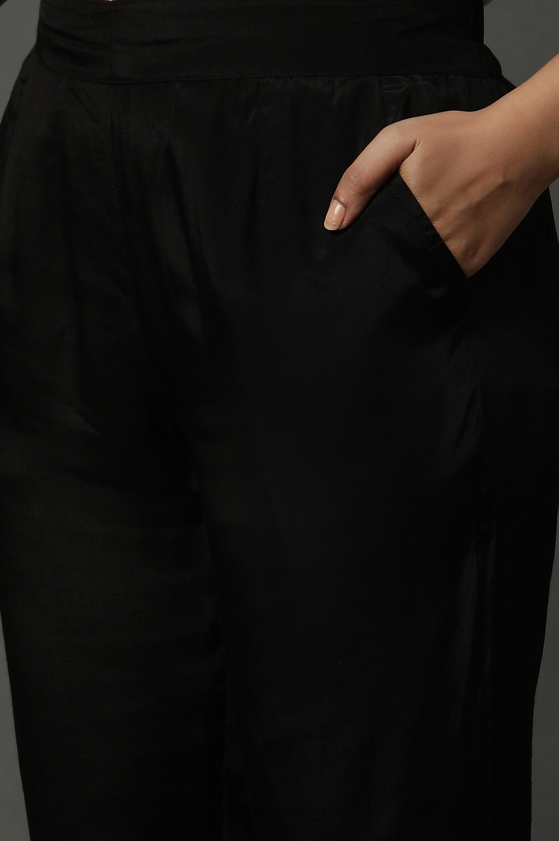 Black Narrow Fit Trousers