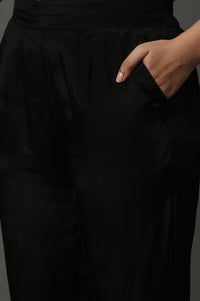 Black Narrow Fit Trousers