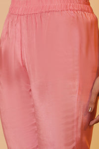 Pink Shantung Trousers