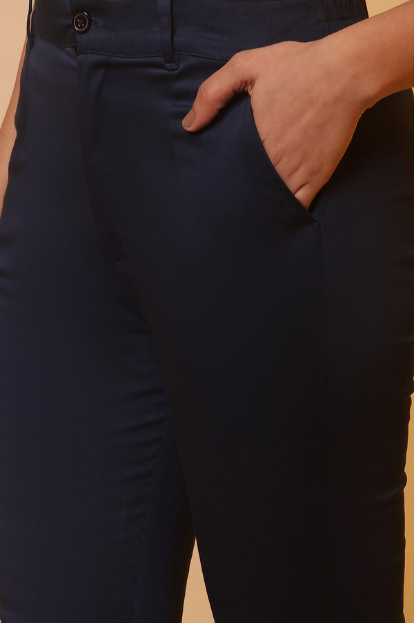 Blue Sleek and Stylish Slim Pants