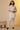 White Cotton Lycra Slim Pants