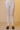 White Cotton Lycra Slim Pants