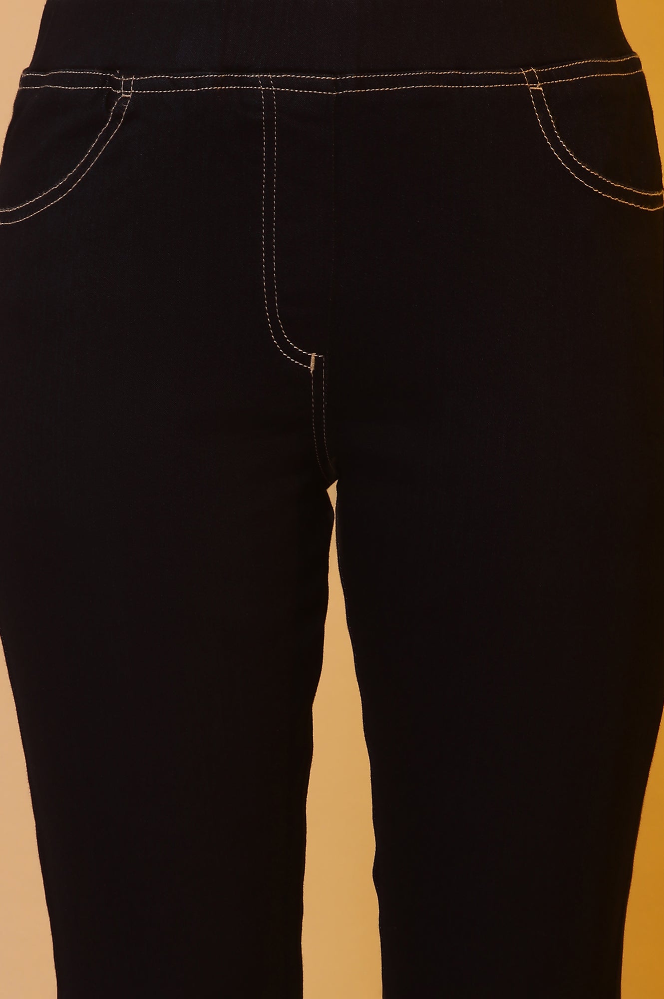 Blue Denim Lycra Jeggings