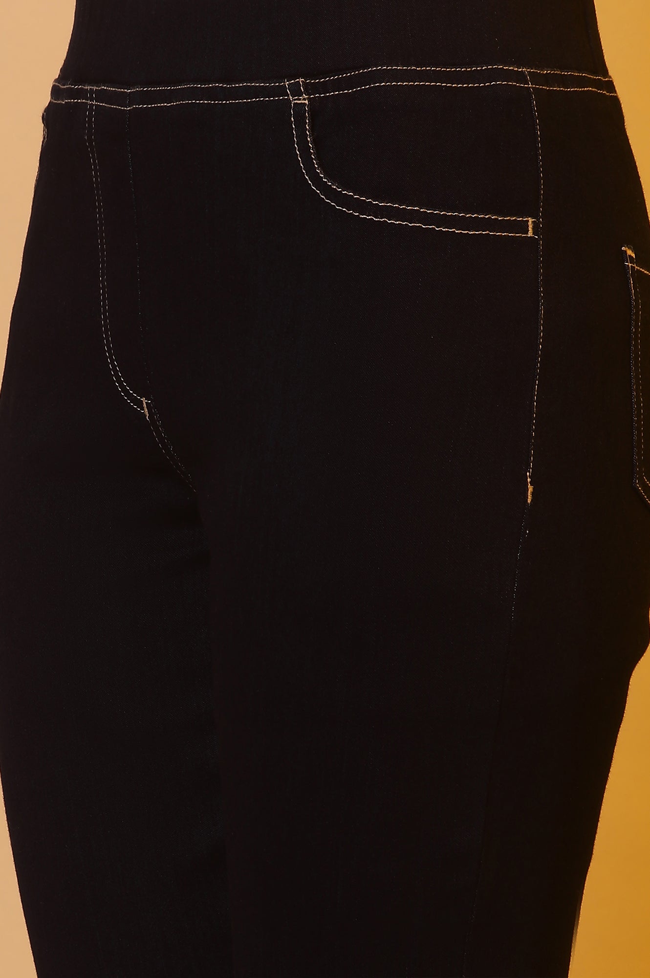 Blue Denim Lycra Jeggings