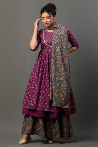 Grey Georgette Festive Dupatta