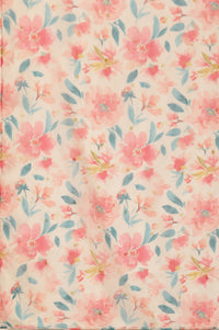 Multi-coloured Floral Printed Organza Dupatta