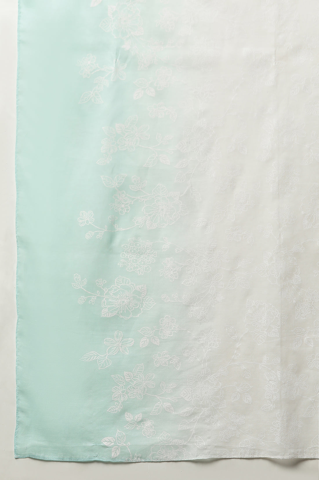 Multi-coloured Floral Printed Cotton Mulmul Stole