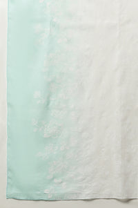 Multi-coloured Floral Printed Cotton Mulmul Stole