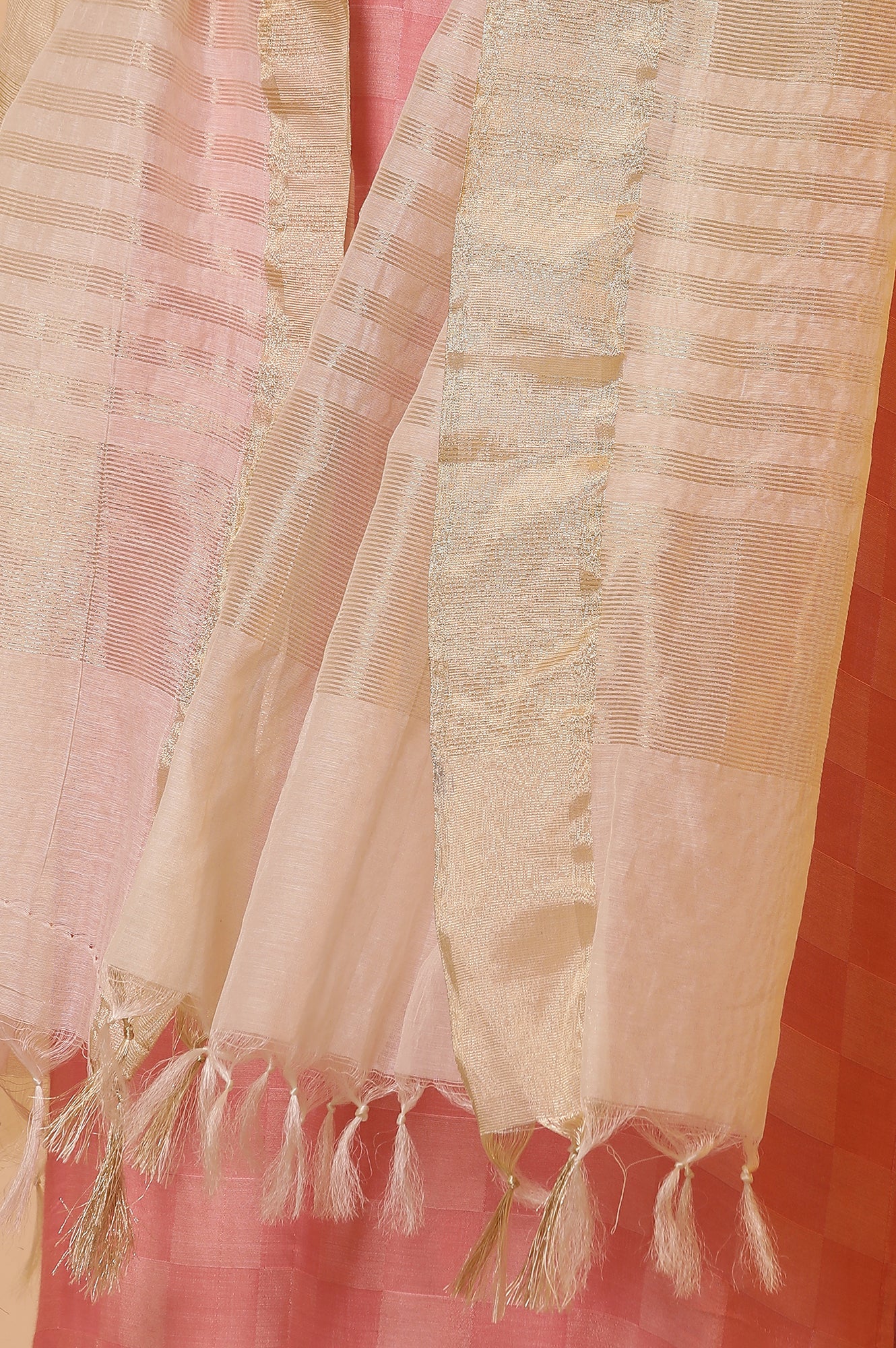 Off-White Banarasi Yarn-Dyed Dupatta