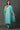 Teal Blue Embroidered Organza Dupatta
