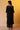 Black Straight Kurta with Striped Palazzo Pants