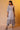 Grey Stripe Printed Cotton Kurta and Palazzo Set