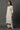 Off-White Striped Cotton Flax Kurta, Pants and Dupatta Set