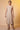 Beige Printed Sleeveless Kurta, Floral Gilet and Trouser Set