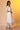 White Floral Printed Flared Kurta, Trousers and Dupatta Set