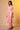Peach Floral Printed Straight Kurta, Pants and Organza Dupatta