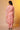 Peach Floral Printed Straight Kurta, Pants and Organza Dupatta