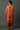 Rust Orange Metallic Embroidered Kurta, Pants and Banarsi Dupatta Set