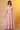 Pink Mirror Embroidered Anarkali Dress and Dupatta Set