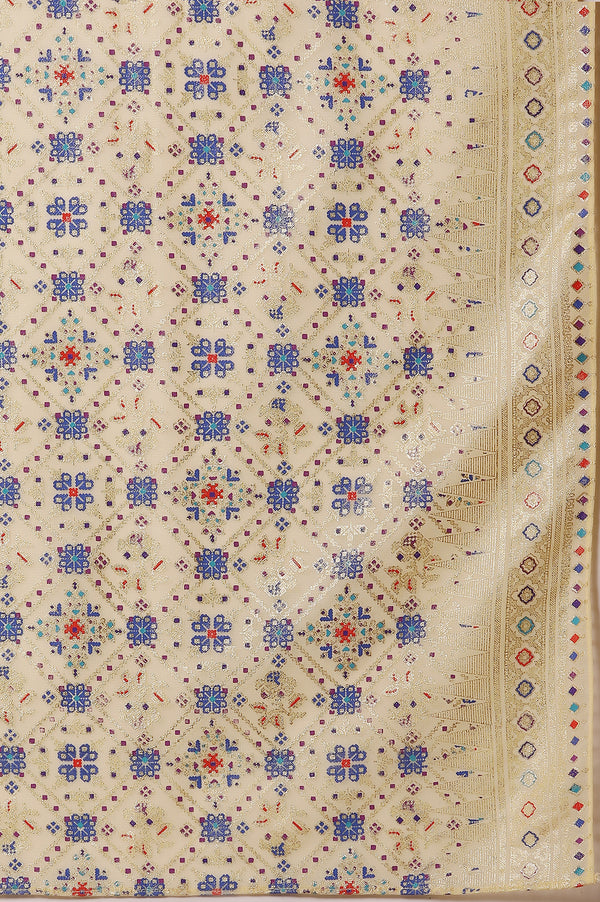 Yellow Embellished Anarkali Kurta, Tights and Dupatta Set