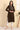 Brown Solid Embroidered Yoke Straight Winter Kurta