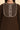 Brown Solid Embroidered Yoke Straight Winter Kurta