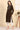 Brown Solid Embroidered Yoke Straight Winter Kurta