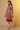 Red and White Checker Kurta and Tights Set