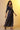 Navy Blue Foil Printed Flared Dress, Tights and Dupatta Set