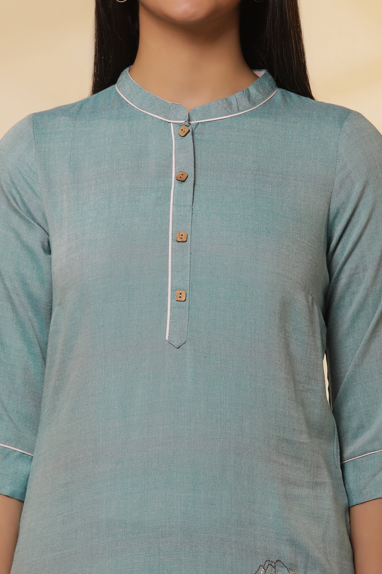 Blue-Thread-Embroidered-Straight-Kurta-and-Palazzo-Set