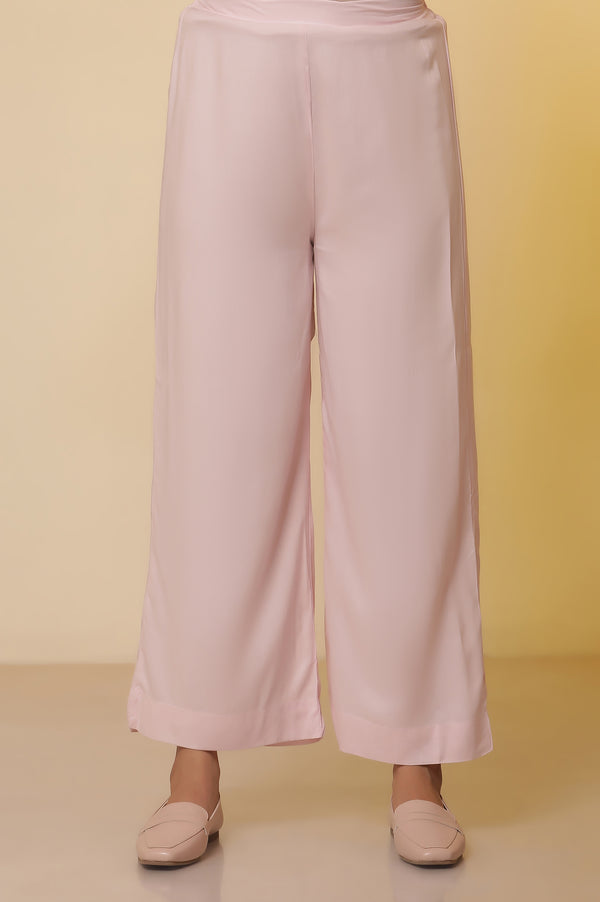 Blue Thread Embroidered Straight Kurta and Palazzo Set