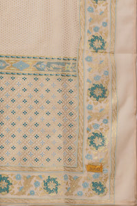 Purple-Foil-Printed-Sequined-LIVA-Kurta,-Printed-Culottes-and-Dupatta-Set