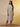 Beige Stripe Printed Straight Kurta and Pants Set