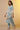 Blue Printed Straight Kurta, Pants and Dupatta Set